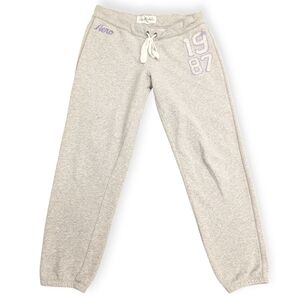 Vtg Aeropostale Y2K Mcbling Embroidered Patches Sweatpant SZ Large Regina George